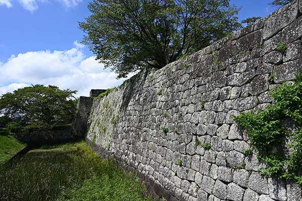 白河小峰城の堀
