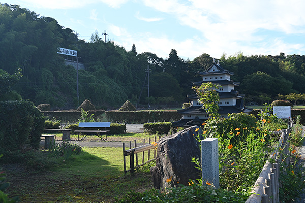 佐和山城の模型「佐和山一夜城」