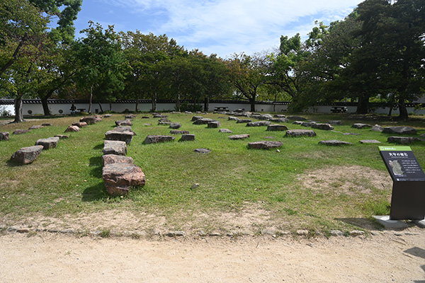 岡山城天守の基礎