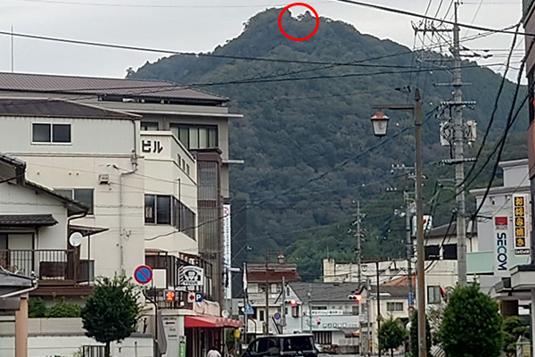 臥牛山（松山）の山頂に建つ備中松山城