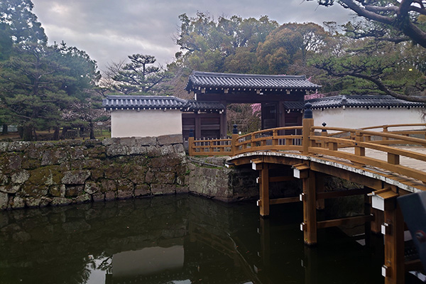 和歌山城 一の橋と大手門