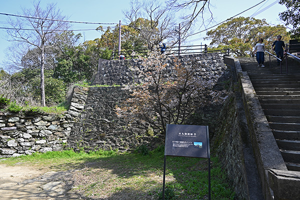 和歌山城本丸御殿跡の石垣
