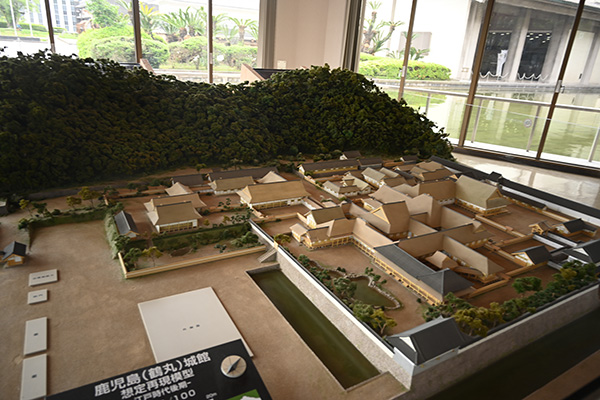 黎明館展示の鹿児島城再現図