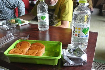 富士登山の昼食