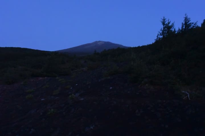 富士山のシルエット