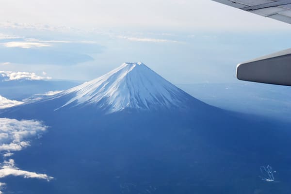 機上からの富士山