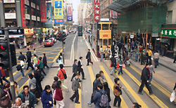 香港の街中