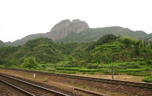 ローカル列車の車窓からの風景