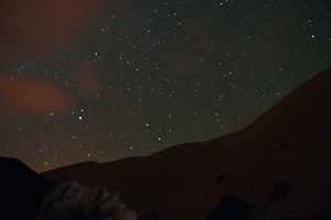 サハラ砂漠の満天の星空