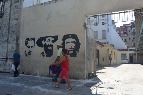 キューバ革命闘士の似顔絵