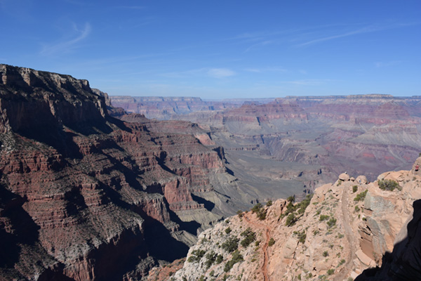 サウス・カイバブ・トレイルのグランド・キャニオンの風景