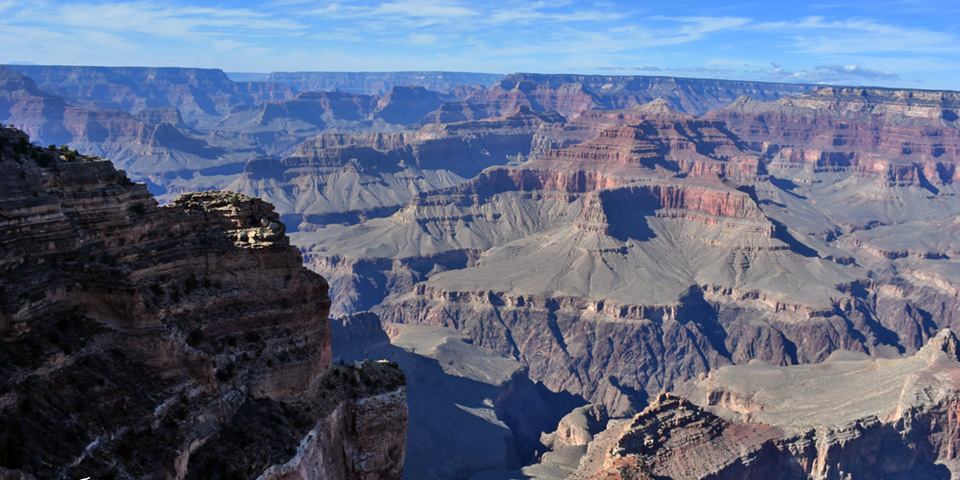 パウエル・ポイントからのグランド・キャニオンの風景