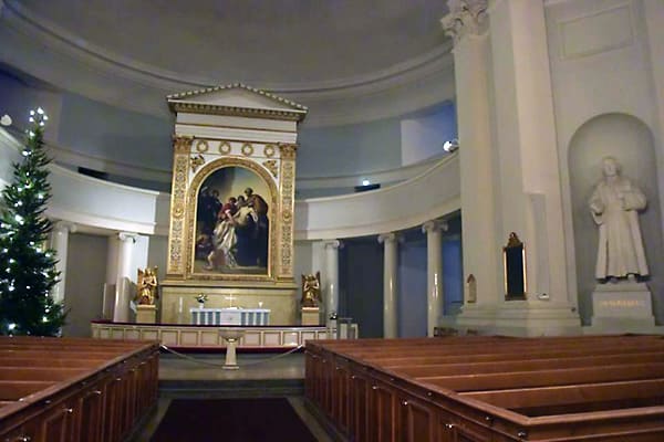 ヘルシンキ大聖堂内部の写真