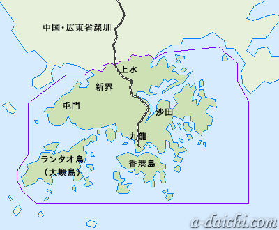 香港地図
