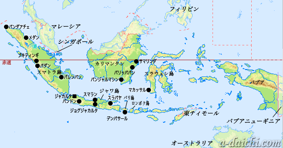 インドネシア地図