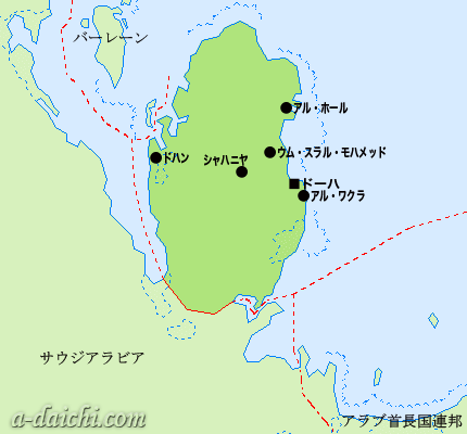 カタール地図