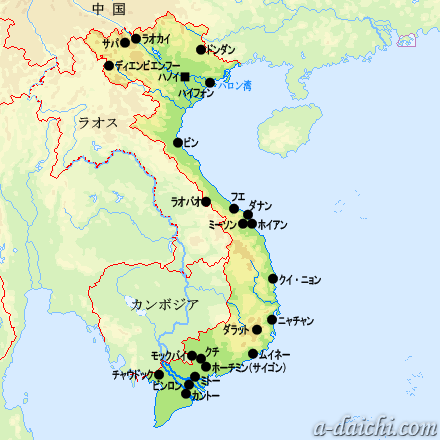 ベトナム地図