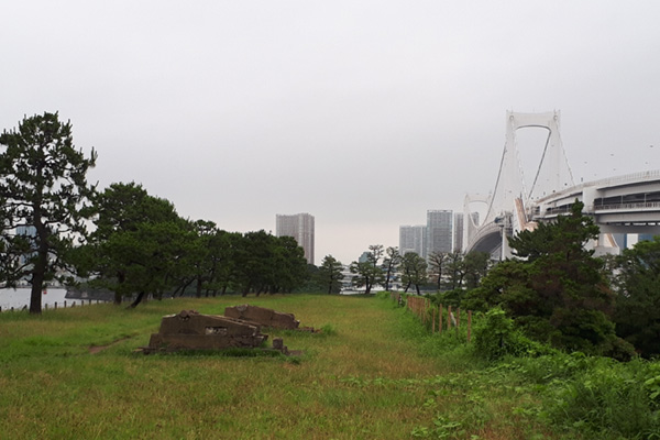 品川台場跡の砲台跡