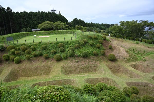 「障子堀」がユニークな山中城