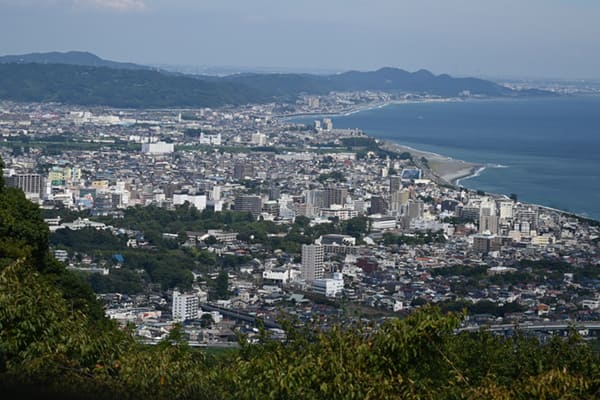 石垣山城からの眺望