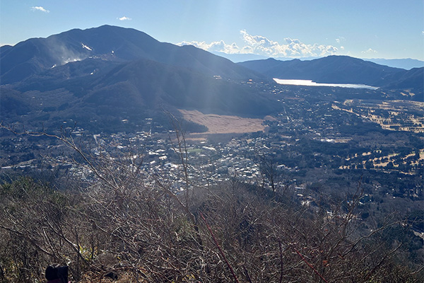 箱根山と芦ノ湖が見える眺望