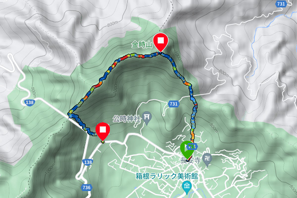 今回の登山ルート