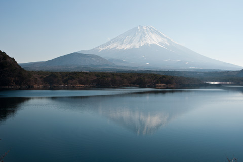 本栖湖の逆さ富士