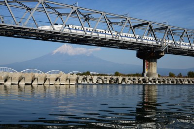 富士山と新幹線