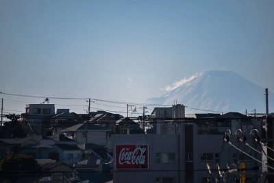 横浜能楽堂からの富士山