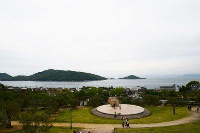 小豆島オリーブ公園からの瀬戸内海の景色