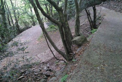 寒霞渓の山道