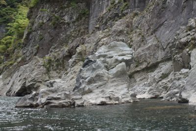 大歩危峡の獅子岩